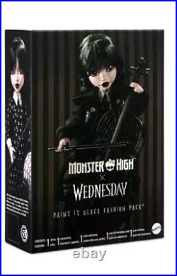 Monster High Doll Lot Wednesday Addams Enid Sinclair Raven N Paint It Black New