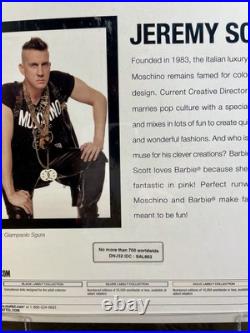 Moschino Barbie Doll #DNJ32 MATTEL 2015 Mint NRFB NEW BY JEREMY SCOTT 1/700