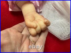 NEW 19 SOLE PEBBLES DOWN SYNDROME BABY GIRL withCOA reborn artist Peg Spencer