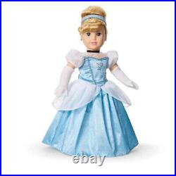 NEW American Girl Disney Princess CINDERELLA 18 DOLL + Gown Glass Slippers BOX
