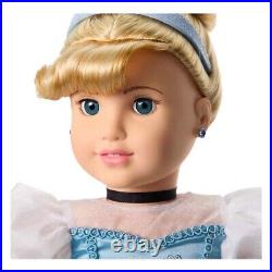 NEW American Girl Disney Princess CINDERELLA 18 DOLL + Gown Glass Slippers BOX