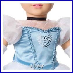 NEW American Girl Disney Princess CINDERELLA 18 DOLL + Gown Glass Slippers BOX