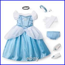 NEW American Girl Disney Princess CINDERELLA 18 DOLL + Gown Glass Slippers BOX