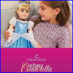 NEW American Girl Disney Princess CINDERELLA 18 DOLL + Gown Glass Slippers BOX