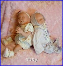 NEW Artist studio 16 reborn baby girl Fraternal TWINS LOT of 2 PRICE DROP -$100