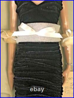 NEW Franklin Mint Princess Diana Vinyl Doll In Blue Velvet Gown Travolta Dress