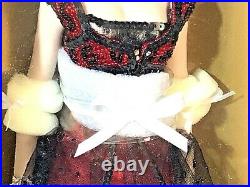 NEW Franklin Mint TITANIC ROSE Vinyl Portrait Doll In RED JUMP DRESS