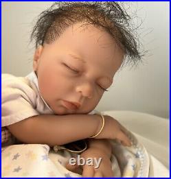 NEW Lee Middleton Doll Breath Of Life Baby Nathan 17 #605 Mint In Box