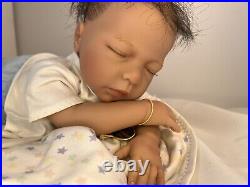 NEW Lee Middleton Doll Breath Of Life Baby Nathan 17 #605 Mint In Box