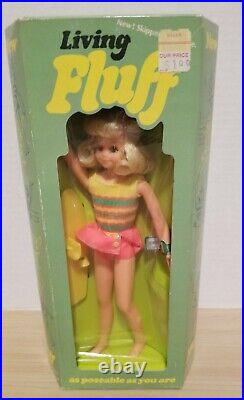 NEW-in-box 1143 1970 MATTEL Barbie DRAMATIC LIVING FLUFF doll SKATEBOARD