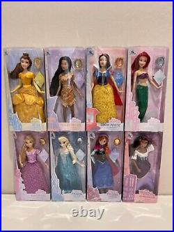 NIB Disney Store Set of 8 Disney Store Classic Princess Dolls