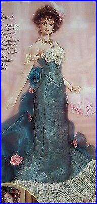 NIB Franklin Mint Vinyl Doll Josephine Gibson Girl Spring Ball Vienna NRFB NEW