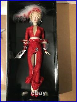 NIB Marilyn Monroe Franklin Mint 15 Portrait Doll Gentlemen Prefer Blondes COA