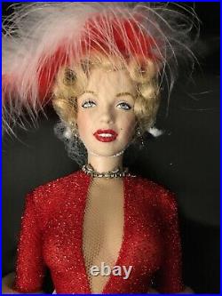 NIB Marilyn Monroe Franklin Mint 15 Portrait Doll Gentlemen Prefer Blondes COA