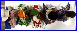 NOS 9 vtg Mme Alex FFFL/International series dolls, RESTRUNG Lot #4 dolls in EVC