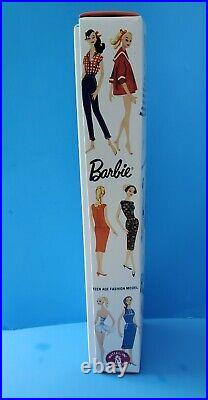 NRFB #1 Vintage Barbie BRUNETTE Ponytail Doll Swimsuit Shoes Box 1959 REPRO NRFB #1 Vintage Barbie BRUNETTE Ponytail Doll Swimsuit Shoes Box 1959 REPRO