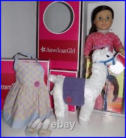 NRFB Chrissa Bundle Lot American Girl Doll w Box NIB Llama + Sun Dress NIB