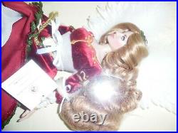 NRFB Christmas Angel Vinyl Doll 16 + COA NIB NEW 20'07 FRANKLIN MINT