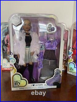 NRFB Disney ily 4ever doll lot MICKEY, MINNIE, URSULA, BAMBI mint box no smk