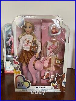 NRFB Disney ily 4ever doll lot MICKEY, MINNIE, URSULA, BAMBI mint box no smk