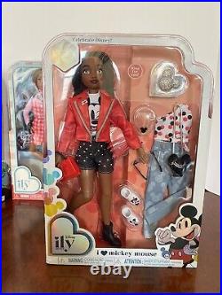 NRFB Disney ily 4ever doll lot MICKEY, MINNIE, URSULA, BAMBI mint box no smk