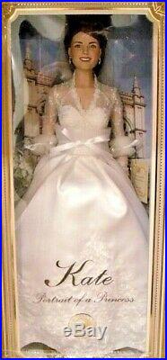 NRFB Franklin Mint KATE MIDDLETON ROYAL WEDDING Vinyl Portrait Doll B11G665