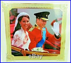 NRFB Franklin Mint KATE MIDDLETON ROYAL WEDDING Vinyl Portrait Doll B11G665