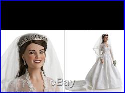 NRFB Franklin Mint KATE MIDDLETON ROYAL WEDDING Vinyl Portrait Doll B11G665