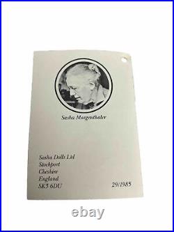 New No. 1 Vintage 16 Sasha Doll 20 Years Anniversary 1965-1985 COLLECTIBLE Mint