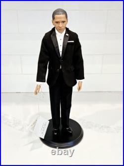 Obama Bride Groom Dolls Danbury Mint & Ashton-Drake 19in Wedding Display Set
