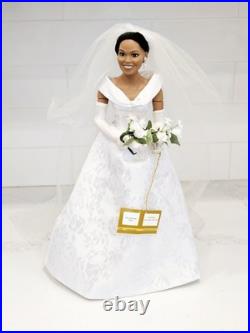 Obama Bride Groom Dolls Danbury Mint & Ashton-Drake 19in Wedding Display Set