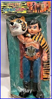 Original Giant Nakajima Tigermask Tiger Mask Vintage 1971 Antique Toy Mint