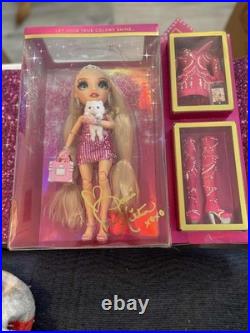 PARIS HILTON Rainbow High Doll Pink Dress & Accessories Dog Phone MGA Premium