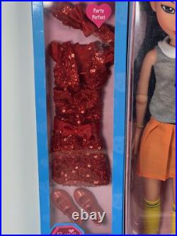 PRETTIE GIRLS TWEEN SCENE HANA DOLL and (2) fashion packs LOT. NIB