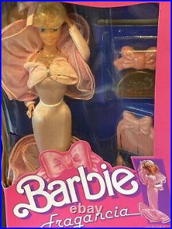 Perfume Pretty Barbie Doll Vintage 1987 Mattel Foreign Version Non-mint Box NRFB