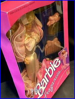 Perfume Pretty Barbie Doll Vintage 1987 Mattel Foreign Version Non-mint Box NRFB