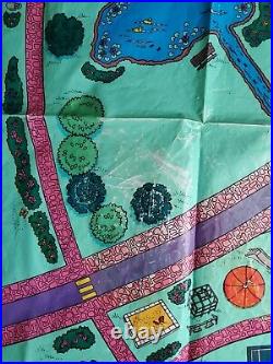 PollyPocket Pollyville LOT! Toy Shop, Schoolhouse, cafe withdolls, pollyville Playmat