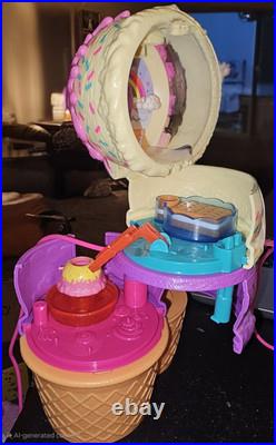 Polly Pocket Lot of 15 Play Sets including dolls and accessories. EUC