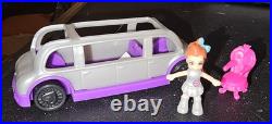 Polly Pocket Lot of 15 Play Sets including dolls and accessories. EUC