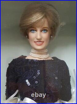 Princess Diana Franklin Mint 16 vinyl doll Blue lace dress COA MISSING