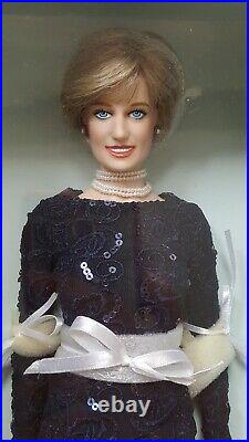 Princess Diana Franklin Mint 16 vinyl doll Blue lace dress COA MISSING
