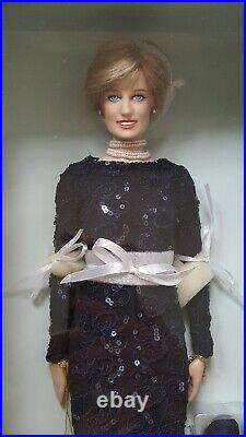 Princess Diana Franklin Mint 16 vinyl doll Blue lace dress COA MISSING
