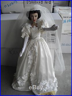 RARE Franklin Mint GWTW Vinyl Scarlett Bride Prototype Doll 15 Tall