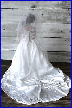 RARE Franklin Mint Vinyl Faberge Stasya Bride Doll 16 in Box