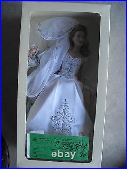 RARE Franklin Mint Vinyl Faberge Stasya Bride Prototype Doll 15 Tall in Box