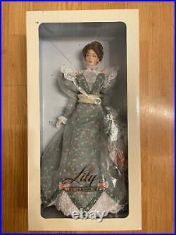 RARE Franklin Mint Vinyl Gibson Girl Lily in Floral Prototype Doll 15 Tall Mint