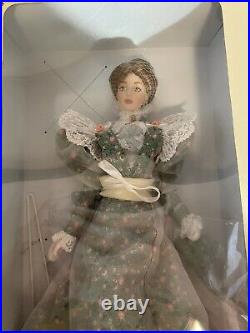 RARE Franklin Mint Vinyl Gibson Girl Lily in Floral Prototype Doll 15 Tall Mint