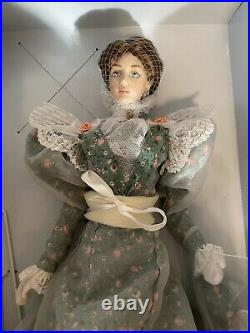 RARE Franklin Mint Vinyl Gibson Girl Lily in Floral Prototype Doll 15 Tall Mint