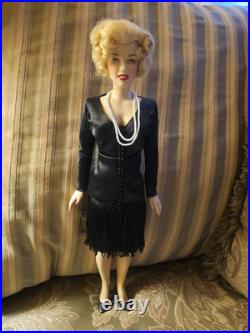 RARE Franklin Mint Vinyl Marilyn Monroe in Pink Sample Doll 15 Tall LOOK