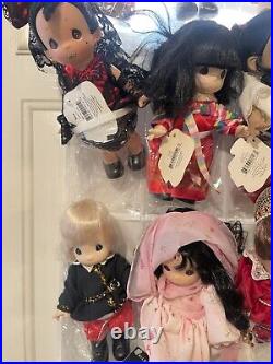 RARE Precious Moments Children Of The World Doll Lot 12 With Tags Vintage